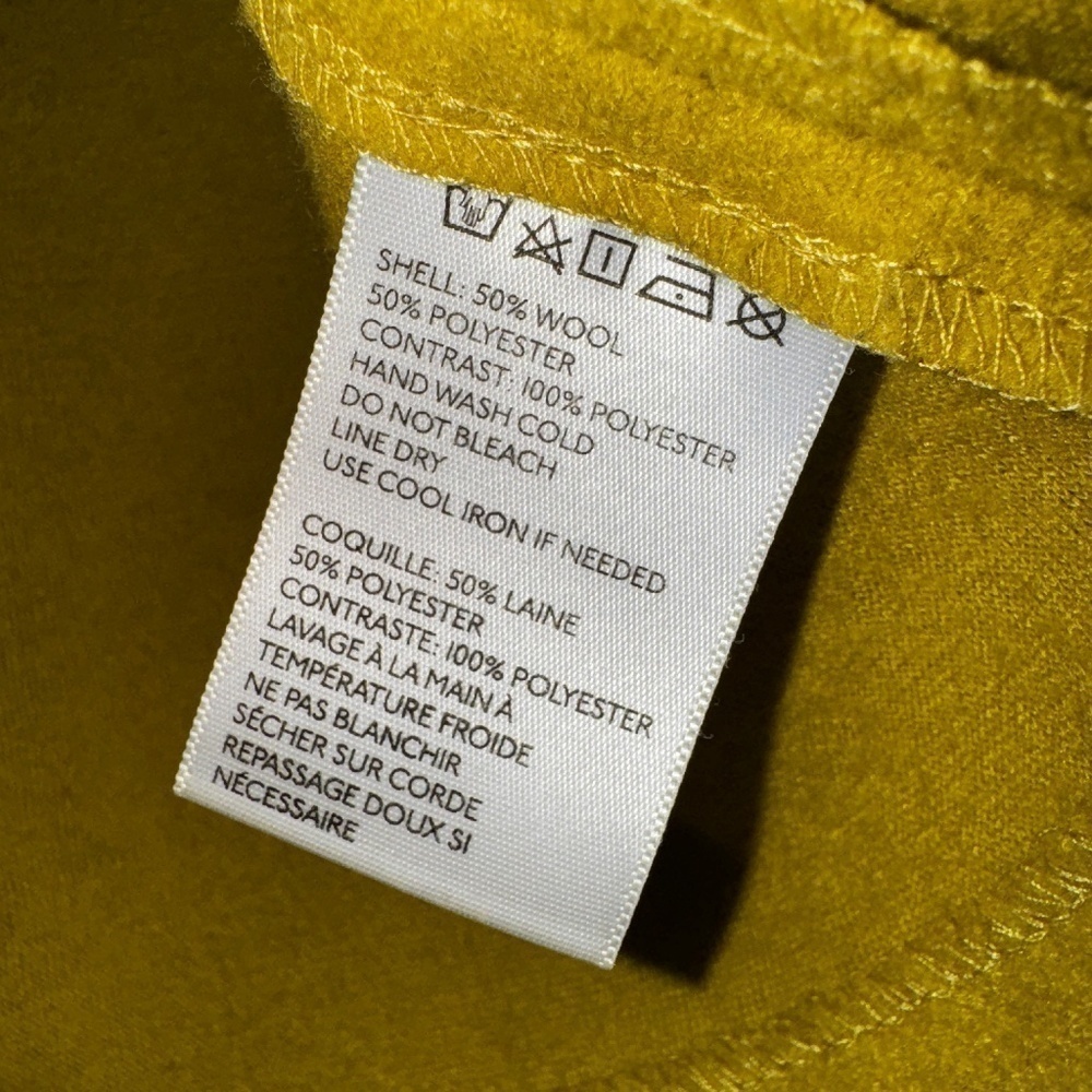 EUC Anthropologie Cooperative Mustard Yellow A-Line Mini Skirt Size 0 - Picture 5 of 9
